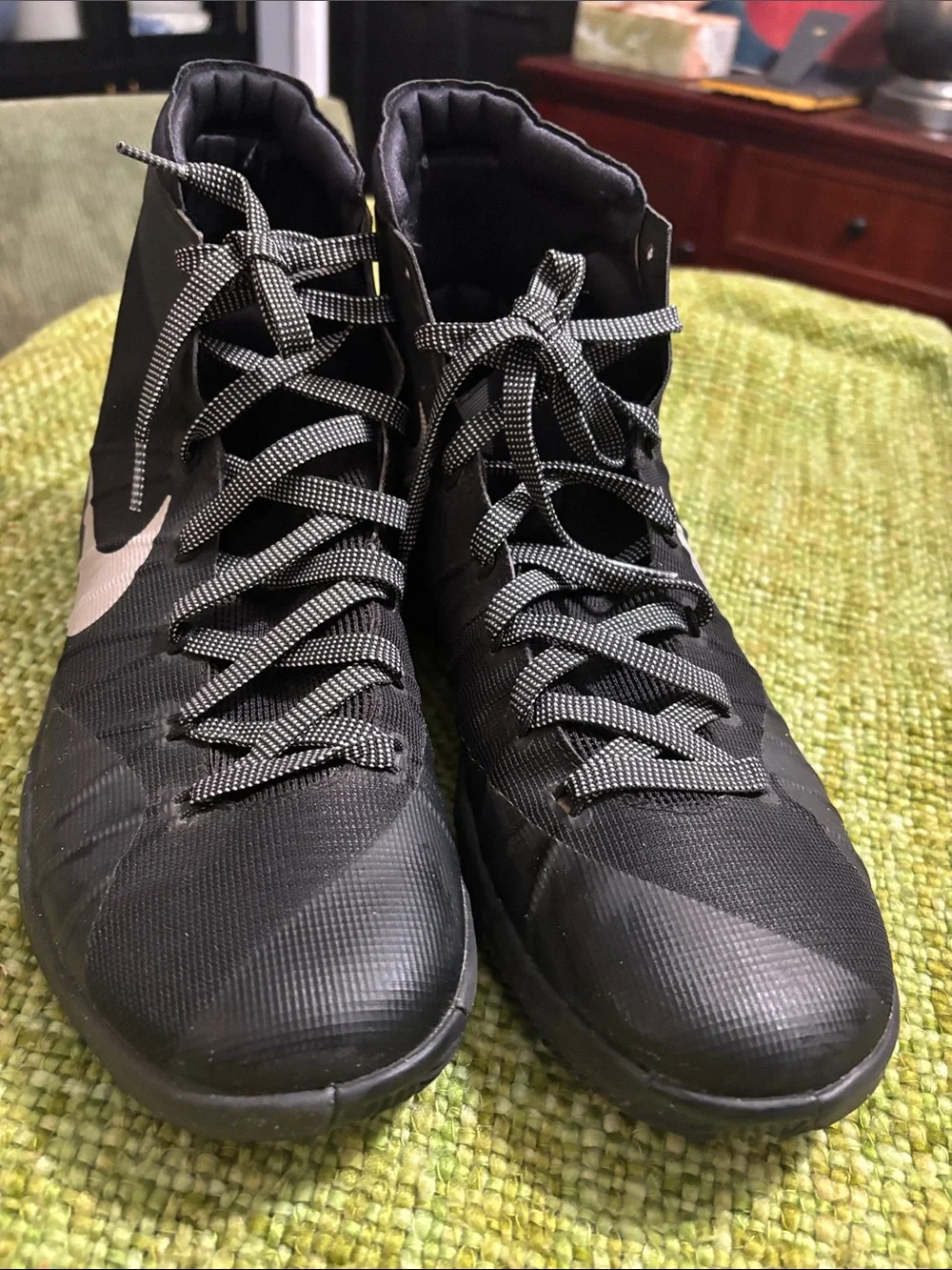 Nike Hyperdunk Men's Black High-Top black metallic sliver - Picture 5 of 5